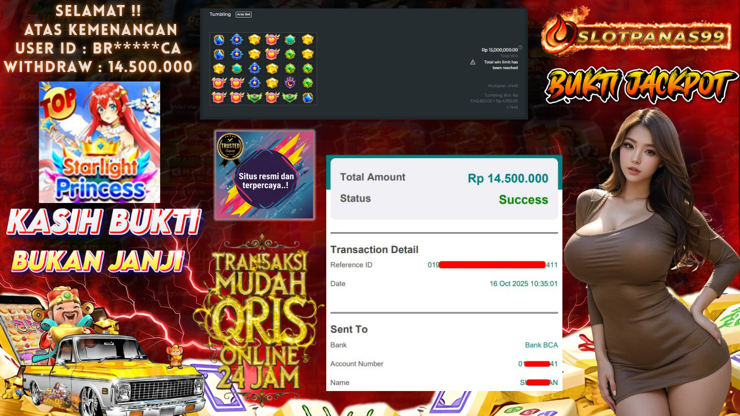 SLOTPANAS99 JACKPOT SLOT STARLIGHT PRINCESS